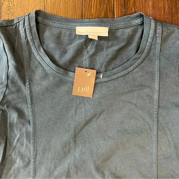 🆕 J. JILL blue front slit tunic SZ XS - Picture 2 of 5